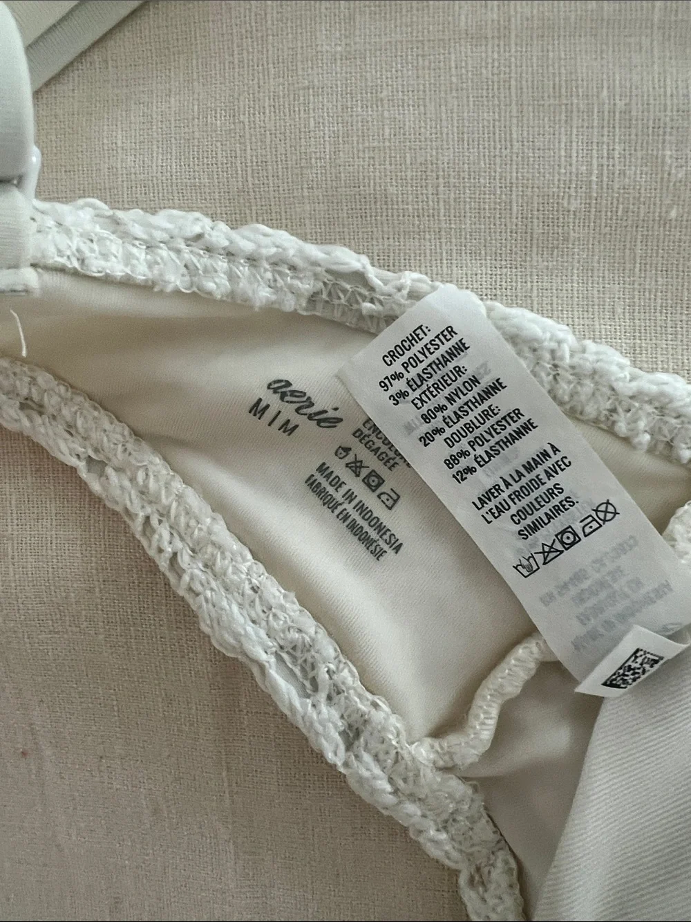 White Lace Bralette Bikini - Women’s Swimwear